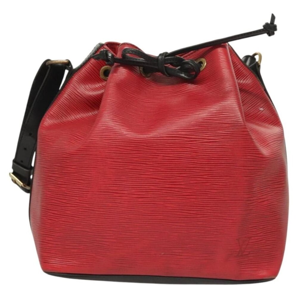 Authentic LOUIS VUITTON Epi Petit Noe Shoulder Bag Red M44107 LV - Picture 5 of 16